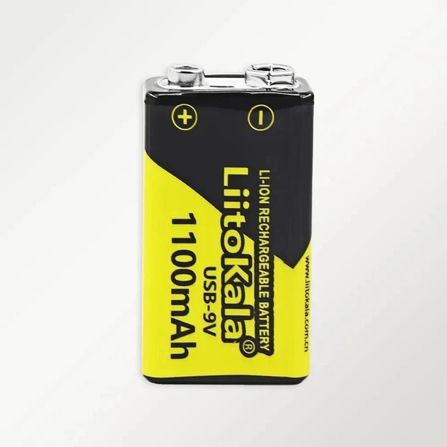 Аккумулятор крона Liitokala Li-Ion 1100 мАч с зарядкой Type-C - изображение 2