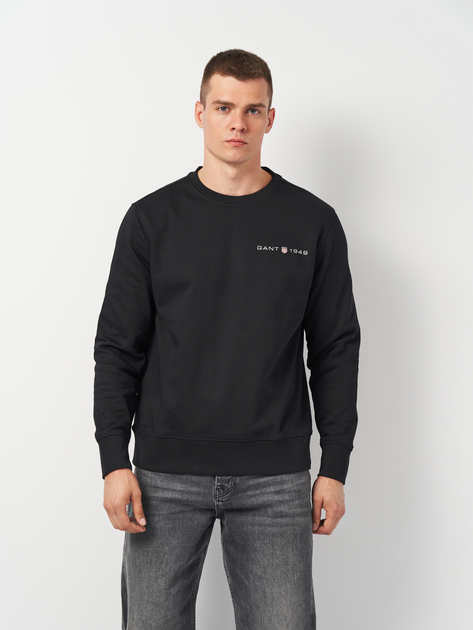 Акція на Світшот чоловічий GANT Printed Graphic C-Neck Sweat 2003243-5 M Чорний від Rozetka