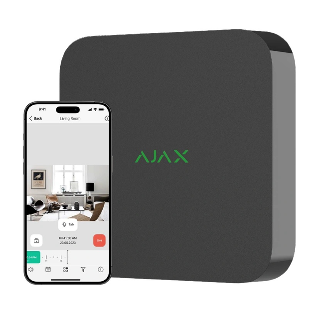 Сетевой видеорегистратор Ajax NVR (16ch) (8EU) black - изображение 1