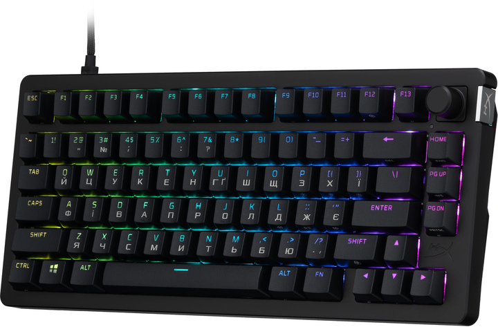Клавиатура проводная HyperX Alloy Rise 75 PBT HX Red USB Black (7G7A4AA) - изображение 2