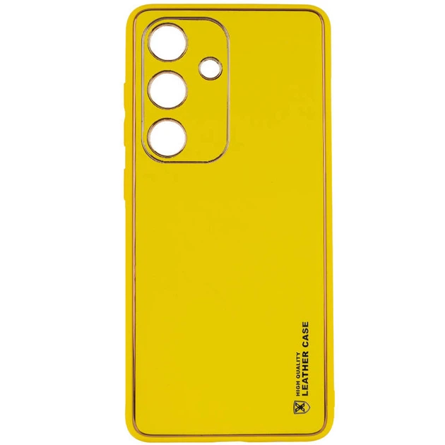 Кожаный чехол Xshield для Samsung Galaxy S24 (Желтый / Yellow) (184663) - изображение 2