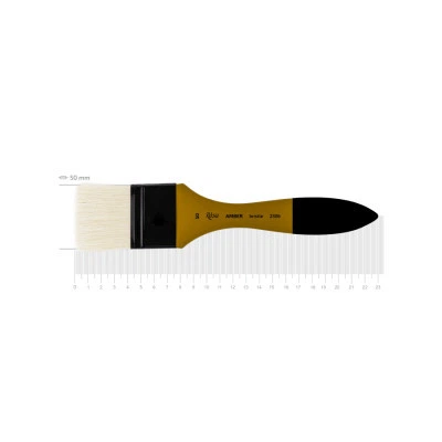 Кисточка для рисования Rosa Щетина флейц, AMBER 2306, №50 (4823098533511) - Фото 1 Кисточка для рисования Rosa Щетина флейц, AMBER 2306, №50 (4823098533511) - изображение 1
