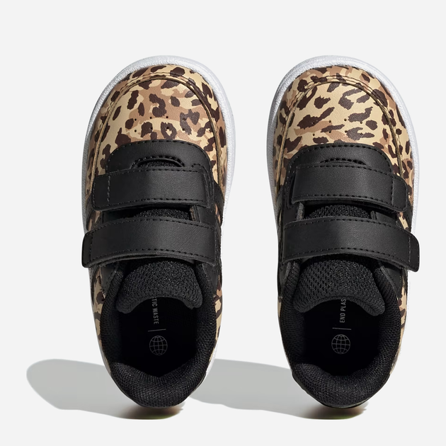 Sneakersy dziecięce dla dziewczynki na rzepy adidas Breaknet 2.0 CF I IG0506 23 Czarny/Brązowy (4066755257317) - obraz 5
