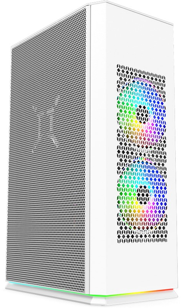 Корпус 1stPlayer UN1-3F2-W-WH White 750W (UN1-3F2-W-WH&PS-750SFX) - зображення 1
