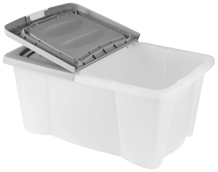 Контейнер Storage solutions на колесах сірий 39 л (5902973430042) - Фото 3 Контейнер Storage solutions на колесах сірий 39 л (5902973430042) - зображення 3
