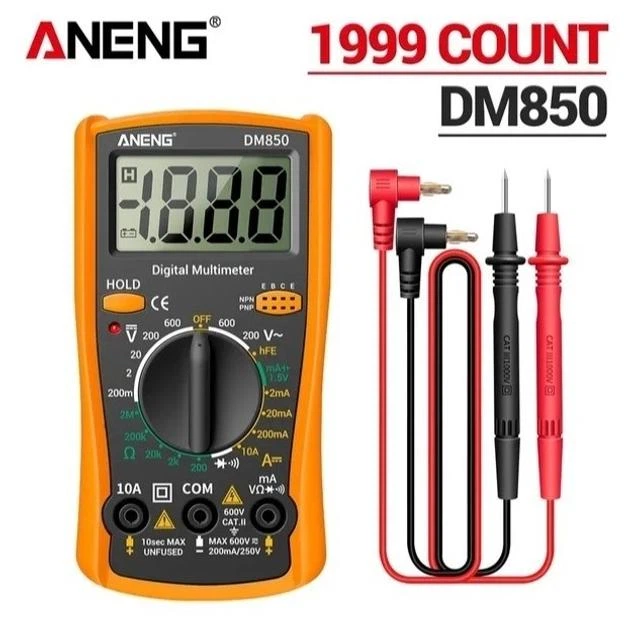 Універсальний мультиметр тестер-вольтметр Digital Multimeter ANENG DM-850 помаранчевий - Фото 1 Універсальний мультиметр тестер-вольтметр Digital Multimeter ANENG DM-850 помаранчевий - изображение 1