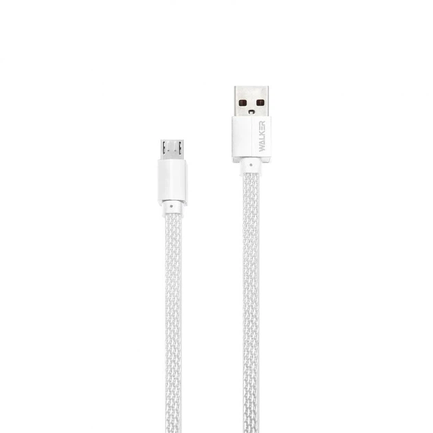 Кабель USB WALKER C755 Micro короткий white - Фото 2 Кабель USB WALKER C755 Micro короткий white - изображение 2