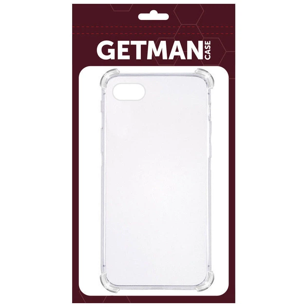 TPU чохол GETMAN Ease logo посилені кути для Apple iPhone 7 / 8 / SE(2020) (4.7") Прозорий / Transparent - зображення 2