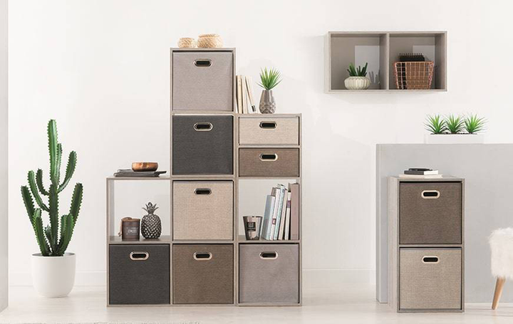 Кошик текстильний для зберігання 5five Simply Smart Сірий 31х31х31 см (3560237578651) - зображення 4