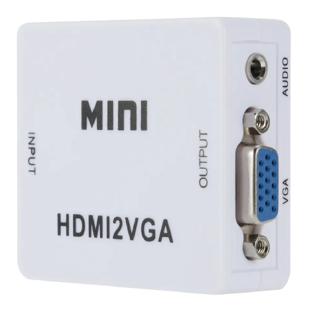 Конвертер з HDMI - VGA, зі звуком та зовнішнім живленням, 1080Р (086i) - зображення 3