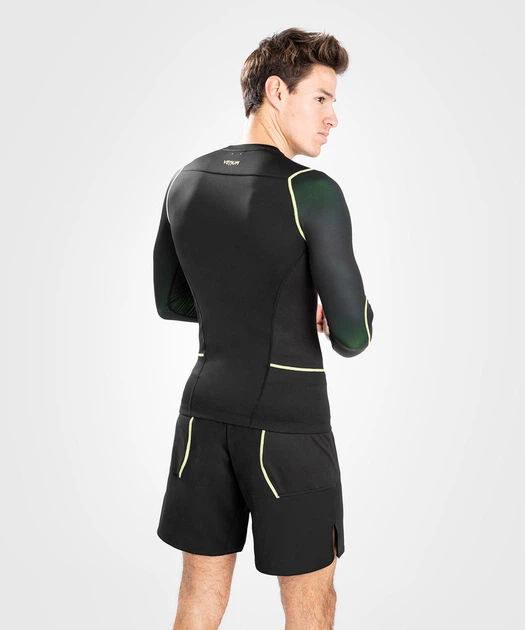 Рашгард Venum Fusion 2.0 Rashguard Long sleeves Black Yellow (VENUM-05143-111-L) - Фото 4 Рашгард Venum Fusion 2.0 Rashguard Long sleeves Black Yellow (VENUM-05143-111-L) - изображение 4