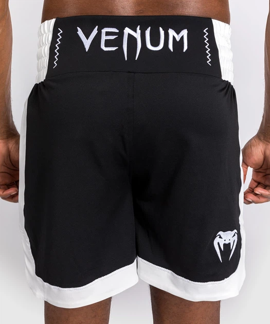 Боксерские шорты Venum Classic Boxing Shorts Black White (VENUM-05167-108-S) - изображение 7