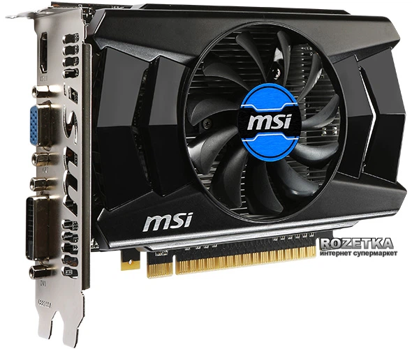 Відеокарта MSI PCI-Ex GeForce GTX 750 2048MB GDDR5 (128bit) (1059/5000) (DVI, HDMI, VGA) (N750-2GD5/OCV1) - зображення 4