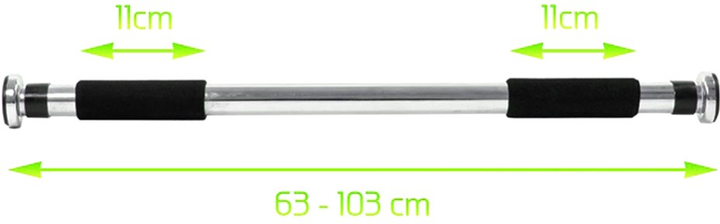 Drążek rozporowy Profit 63-103 cm Srebrny (5902860634102) - obraz 3