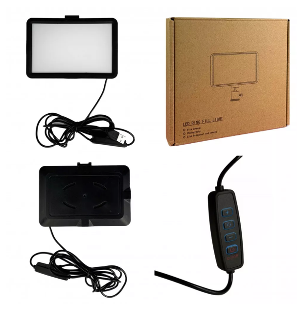 Многофункциональная LED лампа видеосвета Grand 001,16 см, 4 color filters 120 Lights - изображение 8