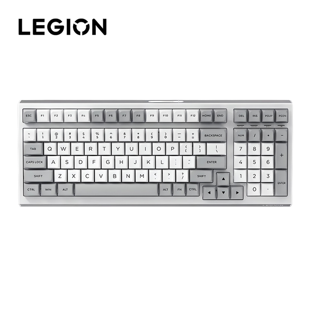 Клавіатура Lenovo LEGION K7 із комбінованим підключенням через кабель. USB2.4G, Bluetooth, з підсвічуванням, WH - зображення 2