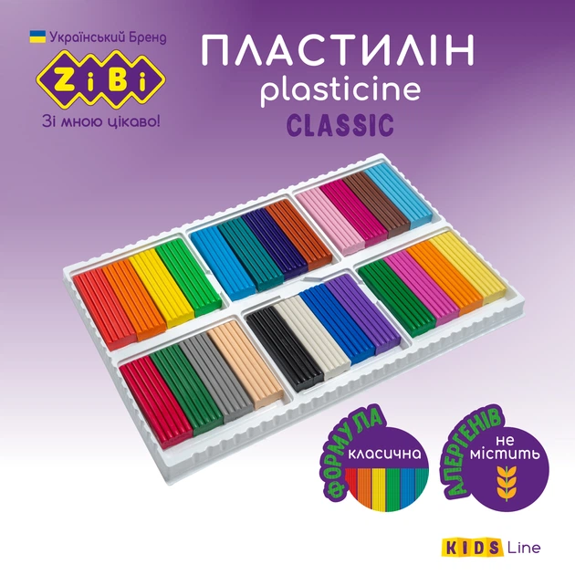 Пластилин ZiBi Classic 24 цвета 480 г (ZB.6236) – фото, отзывы