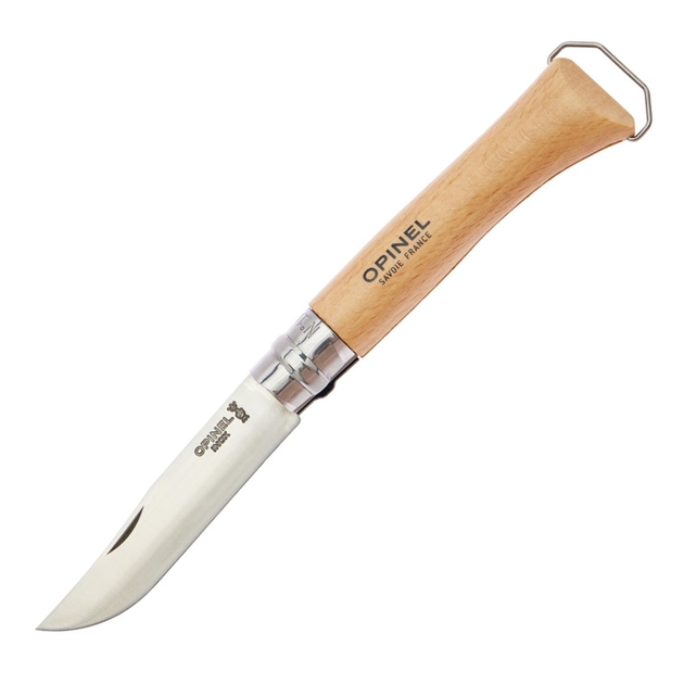 2 в 1 Ніж складаний + штопор Opinel №10 VRI Corkscrew (довжина: 228мм, лезо: 100мм), бук - изображение 1