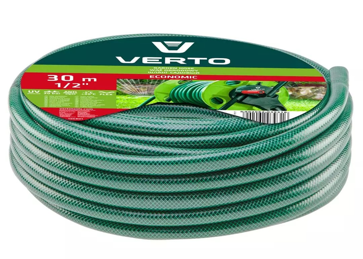 Wąż ogrodowy Verto Economic 20 m 1/2" 15G800 (5902062039309) - obraz 2