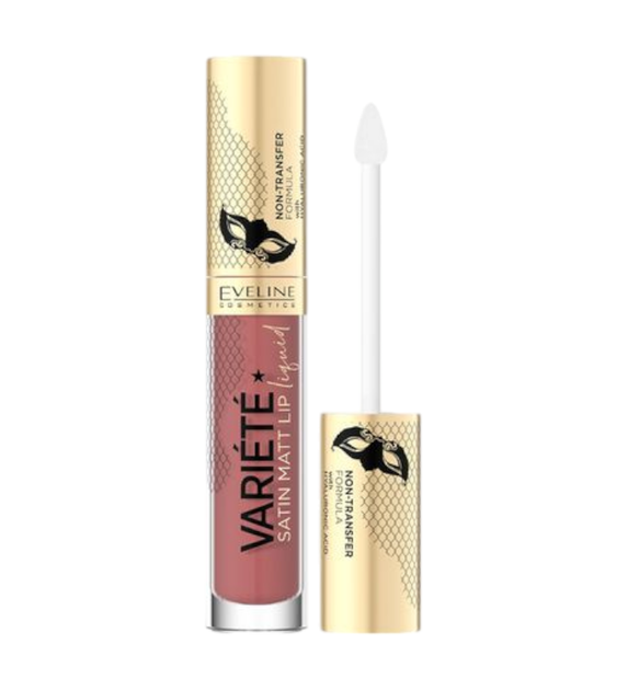 Помада рідка матова з гіалуроновою кислотоюEVELINE VARIETE PERFECT MATTE LIP INK N 04 2162 - Фото 1 Помада рідка матова з гіалуроновою кислотоюEVELINE VARIETE PERFECT MATTE LIP INK N 04 2162 - изображение 1