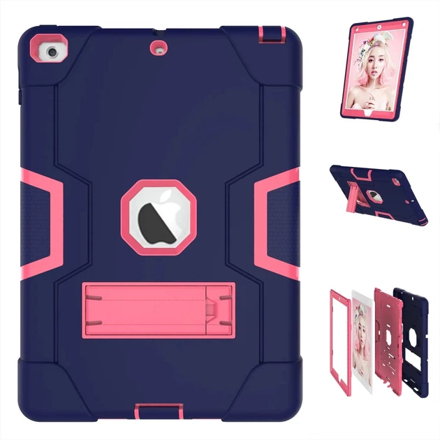 Чехол ARM Standart Apple iPad 6 (9.7") 2018 противоударный с подставкой Pink/Blue - изображение 7