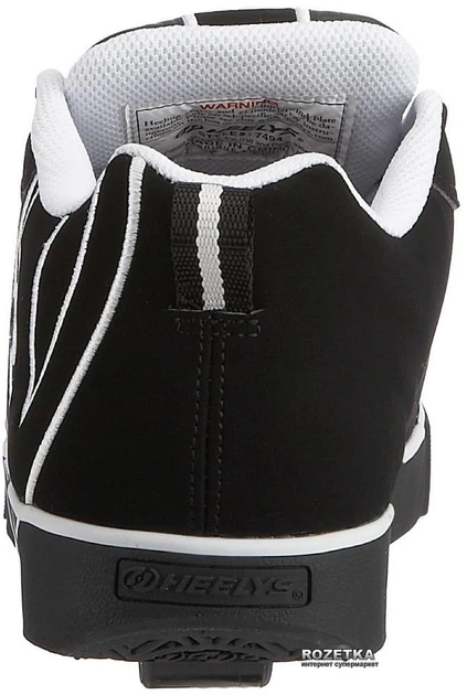 Роликовые кроссовки Heelys No Bones Lo 7494-11 44.5 Черные (812632052117) - Фото 4 Роликовые кроссовки Heelys No Bones Lo 7494-11 44.5 Черные (812632052117) - изображение 4