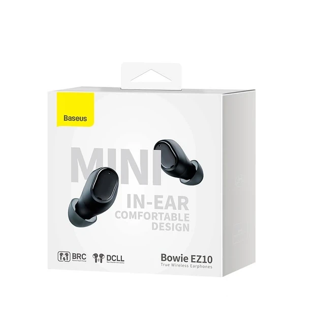 Беспроводные Bluetooth наушники Baseus Bowie EZ10 Black (A00054300116-Z1) - Фото 4 Беспроводные Bluetooth наушники Baseus Bowie EZ10 Black (A00054300116-Z1) - изображение 4