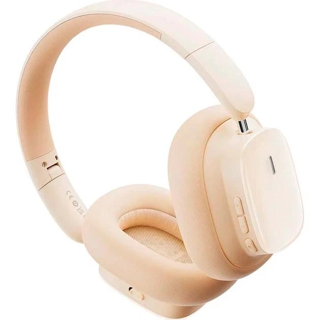 Беспроводные накладные Bluetooth наушники Baseus Bowie H1i White (A00050402223-00) - изображение 4