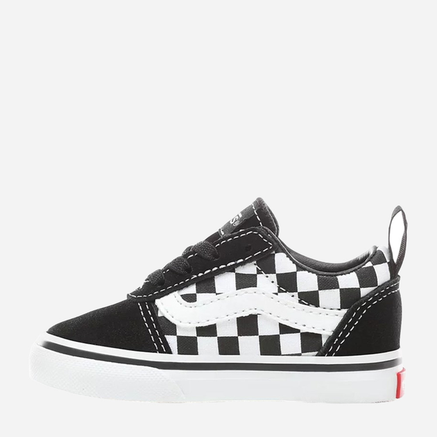 Дитячі кеди для хлопчика Vans TD Slip-On Checkerboard VN0A3QU1PVJ 26.5 Чорний/Білий (192360763050) - зображення 2