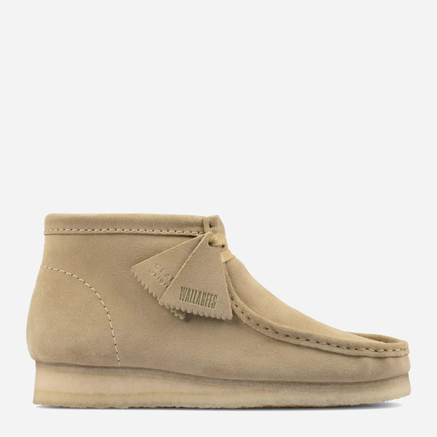 Mokasyny męskie Clarks Originals Wallabee Boot 26155516 41.5 Beżowe (5059304189893) - obraz 1