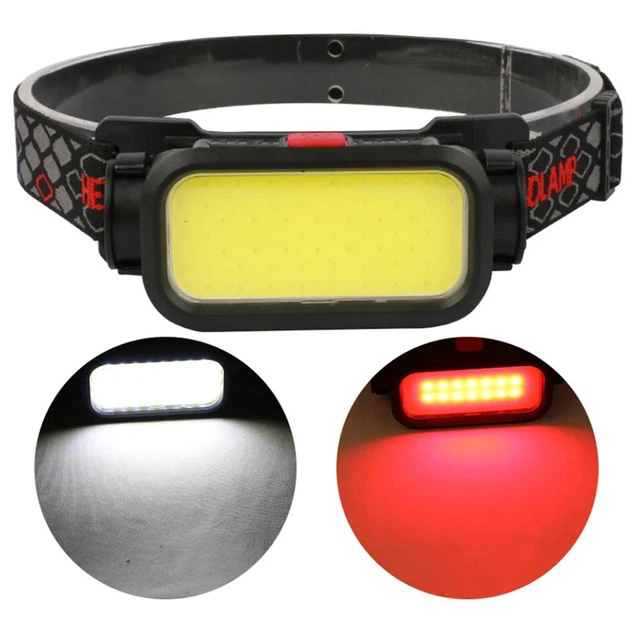 Ліхтар налобний BL-008+COB (white+red), червоне світло, водозахист, вбудований акумулятор - зображення 3