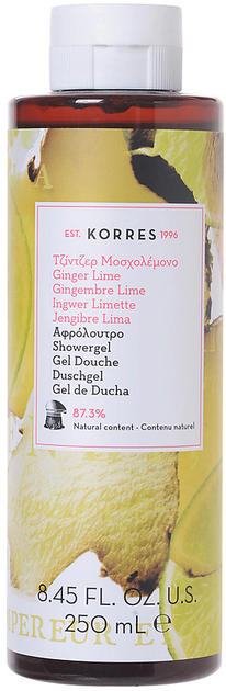 Żel pod prysznic Korres Ginger Lime Nawilżający 250 ml (5203069094705) - obraz 1