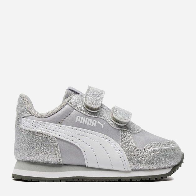 Buty sportowe dziecięce dla dziewczynki Puma Cabana Racer Glitz V Inf 37098601 26 Srebrne (4060981817437) - obraz 1