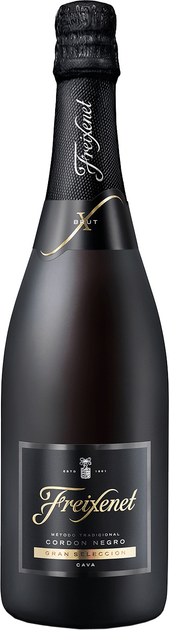 Вино ігристе Freixenet Cava Cordon Negro біле брют 0.75 л 11.5% (8410036009090) - зображення 1
