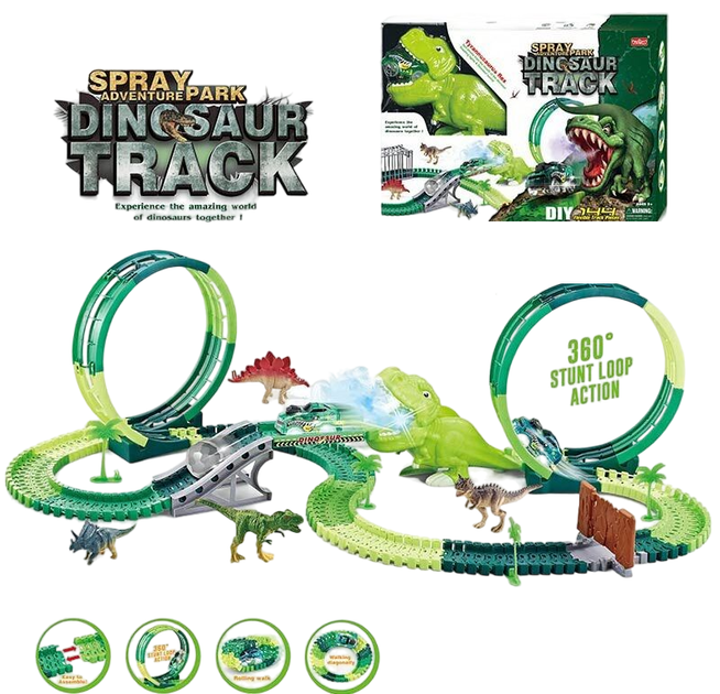 Автомобільний трек RC Toys Діно майданчик 178 елементів Green (139100) - зображення 2