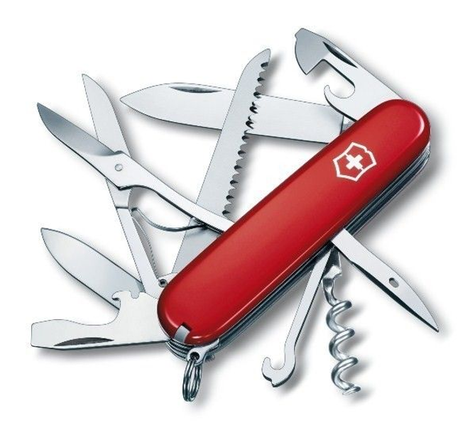 Комплект Victorinox Нож Huntsman Red 1.3713 + Чехол для ножа универсальный на липучке + Фонарь - изображение 2