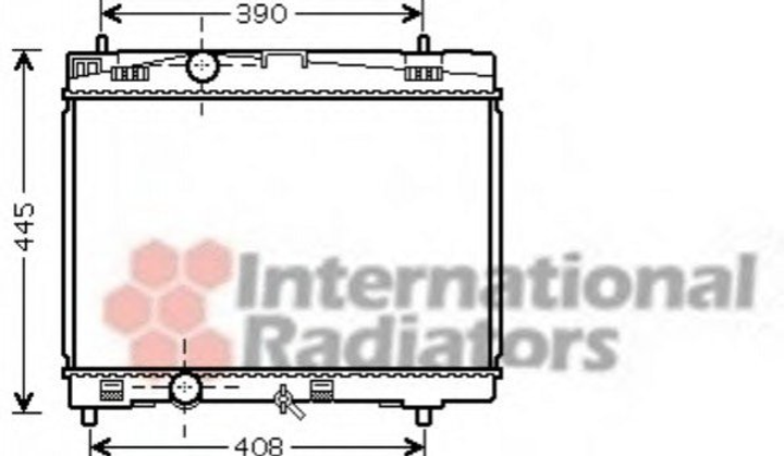 Радіатор охолодження двигуна Van Wezel 53002357 Toyota Yaris 164000Q040, 1640023160, 1640023170 - зображення 1