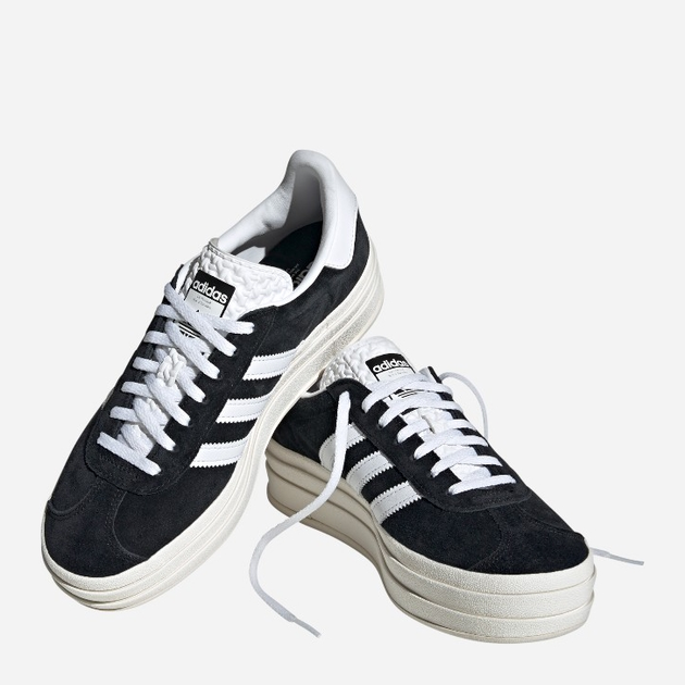 Sneakersy damskie na platformie adidas Originals Gazelle Bold HQ6912 (6.5UK) 40 Czarne (4066748973743) - obraz 4