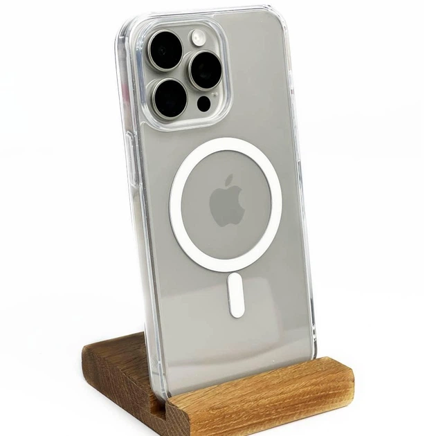 Чехол Monblan Magnetic Crystal Series для iPhone 15 Pro (Clear) - изображение 2