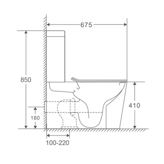 Унитаз-компакт Mixxus Premium Quadro-0402-R 675x390x855mm система смыва RIMLESS (MP6458) - Фото 3 Унитаз-компакт Mixxus Premium Quadro-0402-R 675x390x855mm система смыва RIMLESS (MP6458) - изображение 3