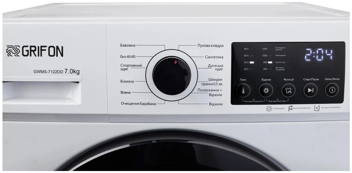 Пральна машина Grifon GWMS-7122DD - зображення 4
