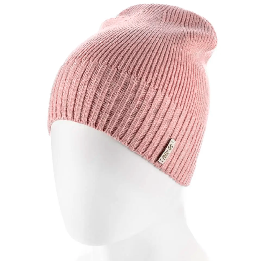 Шапка без відвороту Zolly one size світла пудра 214 - Фото 1 Шапка без відвороту Zolly one size світла пудра 214 - зображення 1