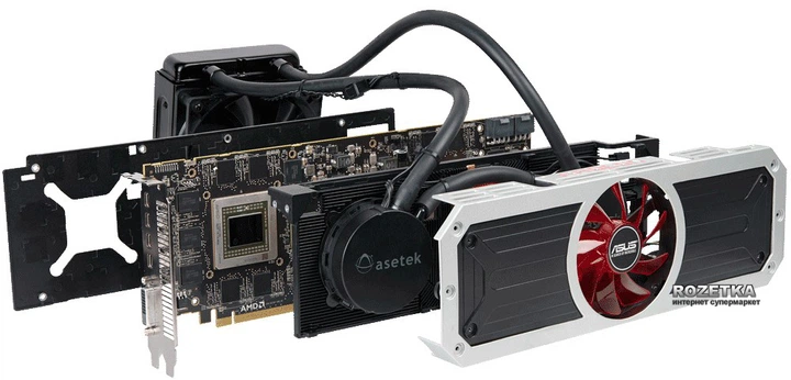 Видеокарта Asus PCI-Ex Radeon R9 295 x2 8GB GDDR5 (512bit) (1018