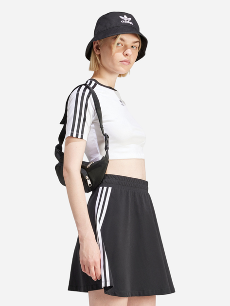 Koszulka bawełniana sportowa krótka damska adidas Originals 3Stripes Baby IP0662 S Biała (4066757229220) - obraz 3