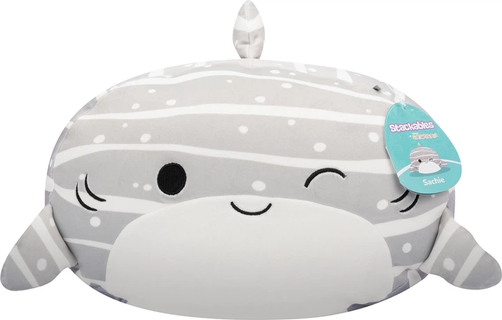 Мягкая игрушка Squishmallows Китовая акула Сачи 30 см (SQCR06550) - изображение 7