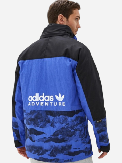 Куртка зимова чоловіча Adidas Aop Outdoor Jkt H13578 XS Синя з чорним (4064055112602) - зображення 2