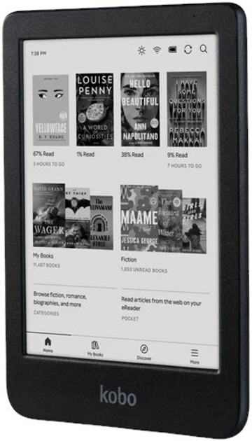 Електронна книга Kobo Clara BW 16GB Black (N365-KU-BK-K-EP) - зображення 2