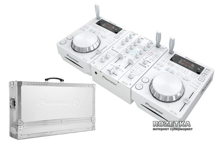 PIONEER CDJ-350 ホワイト　２台セット Pioneer DJ Pack 350 W (2 x CDJ-350-W + DJM-350-W + PRO