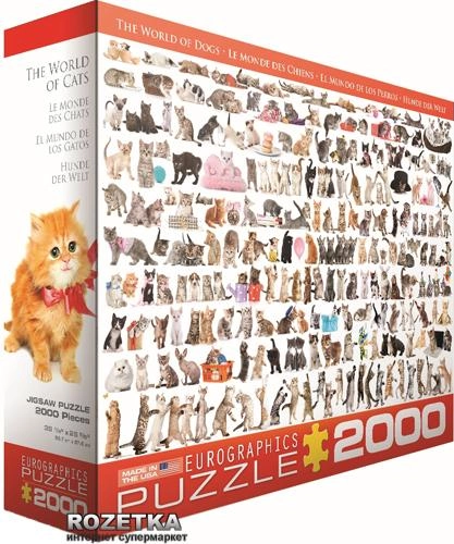 EuroGraphics Мир кошек 2000 элементов (8220-0580) - изображение 1