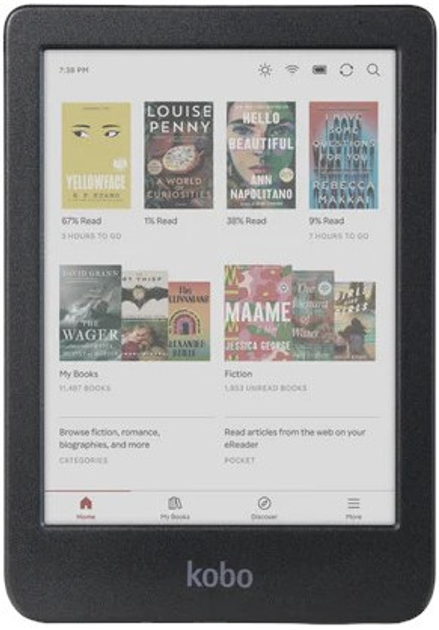 Електронна книга Kobo Clara Colour 16GB Black (N367-KU-BK-K-CK) - зображення 1